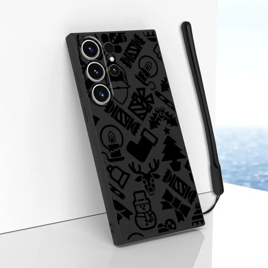 Funda de teléfono con funda suave a la moda con elemento navideño creativo para Samsung Galaxy S21 Plus S22 Ultra Note 20 10 Ultra S24 FE S25 Edge - imagen 3