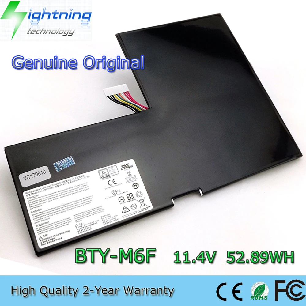 BTY-M6F Original y genuino 11,4 V 52,89Wh batería de ordenador portátil para MSI GS60 2PL 6QE 2PE 2QE MS-16H2 6QC PX60 2PC-010CN
