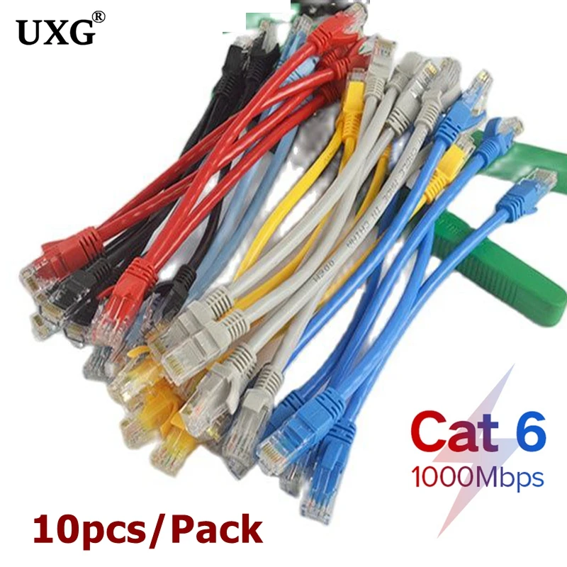 Cable Ethernet RJ45 Cat6e 15 cm - par conectores macho para LAN - imagen 2