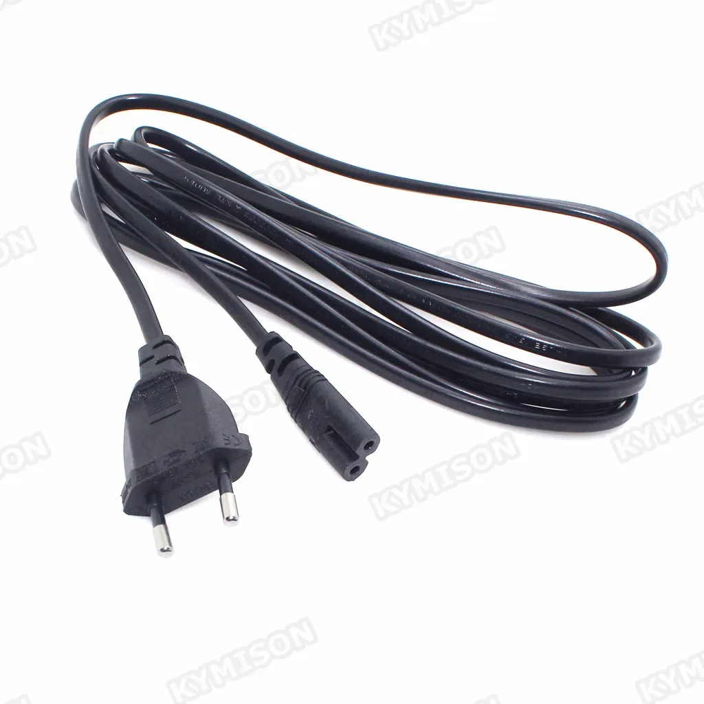 Cable de alimentación de CA UE a IEC 320C C7 Schuko CEE7/16 a C7 Firgure 8 cable de alimentación para Samsung Philips Sony LED TV 3m/5m - imagen 4