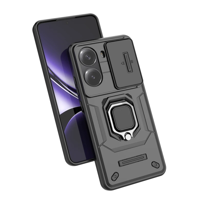 Para Poco X7 Pro funda Xiaomi Poco X7 Pro Capas nuevo Stander lente a prueba de golpes protector de anillo de parachoques Fundas Poco X7 Pro - imagen 3