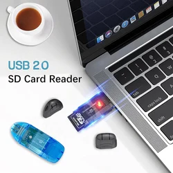 Lector Tarjetas USB 2.0 SD SDHC MMC para Portátil y Cámara
