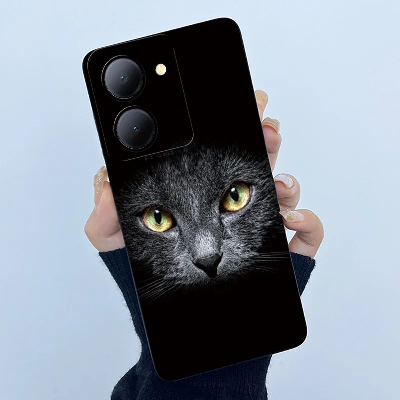 Para Vivo Y36 5G funda de teléfono Vivo Y36 Rusia funda moda simplicidad flor suave silicona líquida carcasa trasera para Vivo Y 36 Fundas - imagen 2