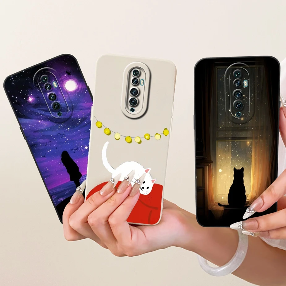 Para Oppo Reno 2 2F 2Z funda bonita de gato pato cubierta de dibujos animados a prueba de golpes funda de teléfono para Oppo Reno2 F Z Reno2F Reno2Z Fundas suaves parachoques - imagen 3