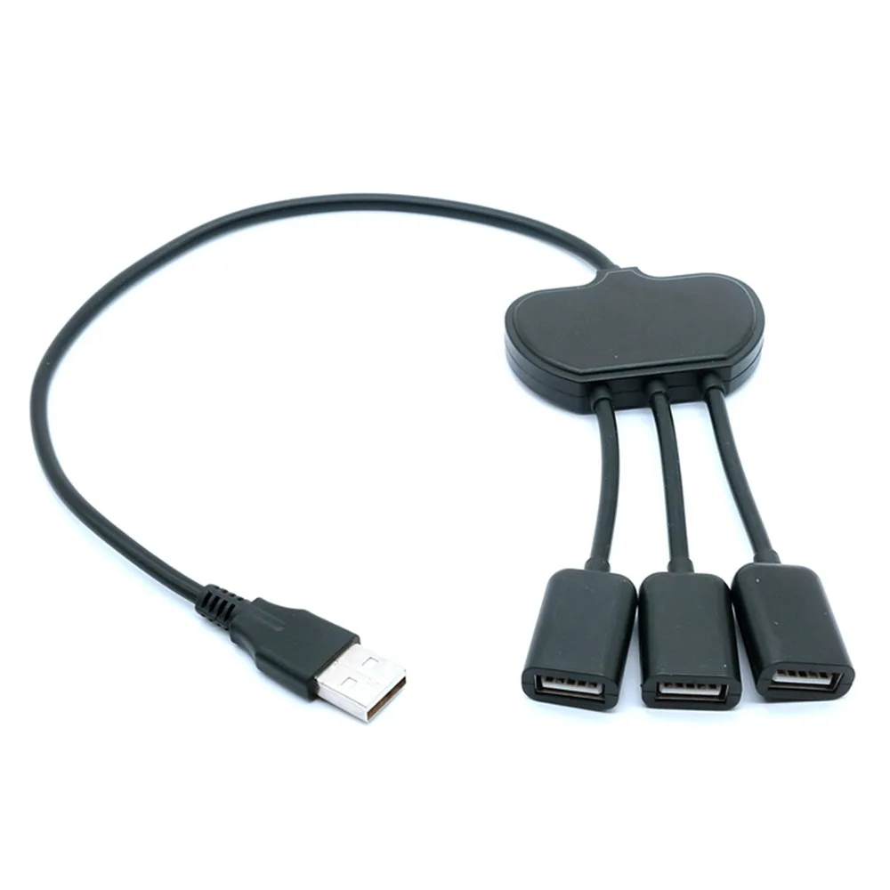 Cable de datos USB macho a dos USB hembra, concentradores 2 en 1, práctico divisor de extensión multifunción, convertidor USB, adaptador OTG - imagen 4
