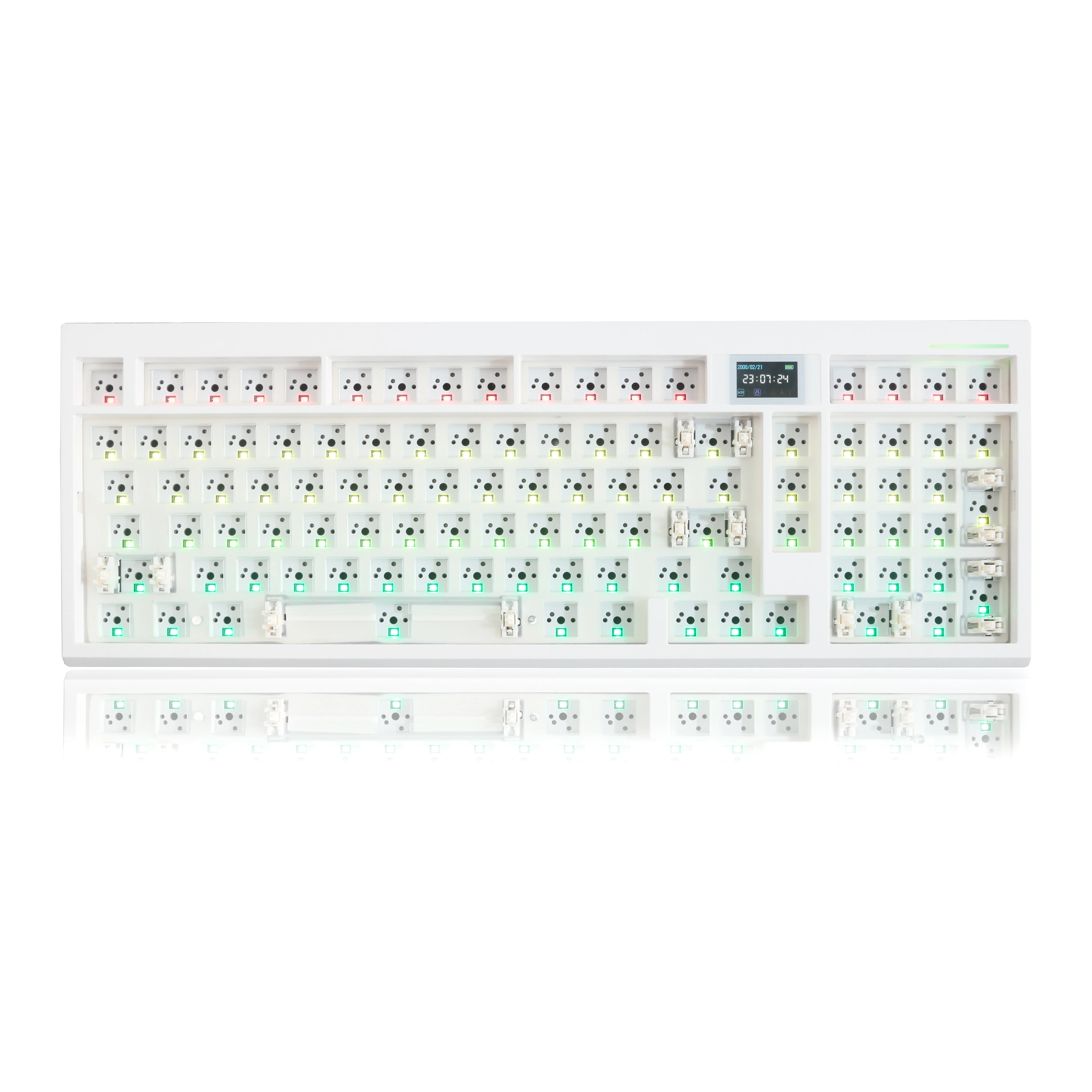GMK98 estructura de junta Bluetooth 2,4G inalámbrico intercambiable en caliente Kit de teclado mecánico personalizado RGB retroiluminado compatible con VIA/QMK - imagen 2