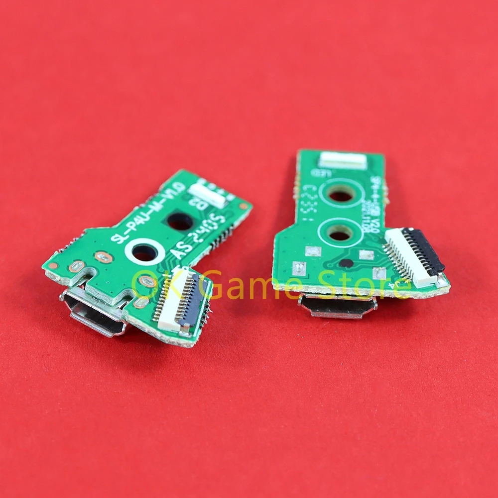 Puerto de carga USB para PS4, accesorios de placa base de carga de luz, Conector de 12 Pines, 30 piezas, OEM, V1.0, V2.0 - imagen 3