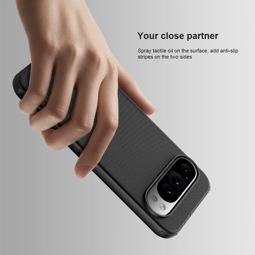 Nillkin para Google Pixel 9 Pro XL/7 8 Pro/8A funda dura de PC bordes suaves Super Frosted Shield Pro cubierta trasera de protección mate - imagen 3