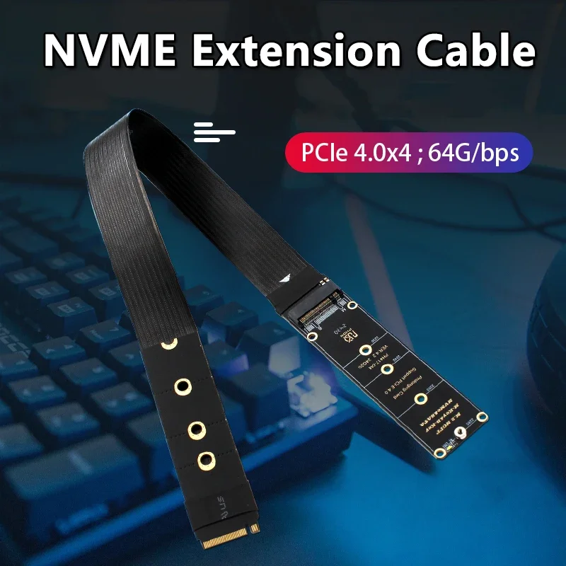 Cable de extensión de protocolo Dual M.2 a PCIe 4,0 para 2230 2242 2260 2280 M.2 PCI-e / NGFF SATA SSD adaptador elevador Gen 4,0 de alta velocidad - imagen 3