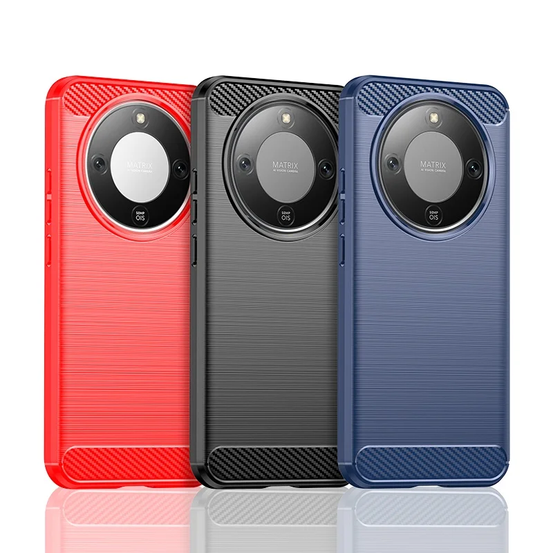 Para Honor X9D funda Honor X9D Capas a prueba de golpes teléfono armadura de parachoques fibra de carbono trasera TPU Fundas suaves Huawei Honor X9D