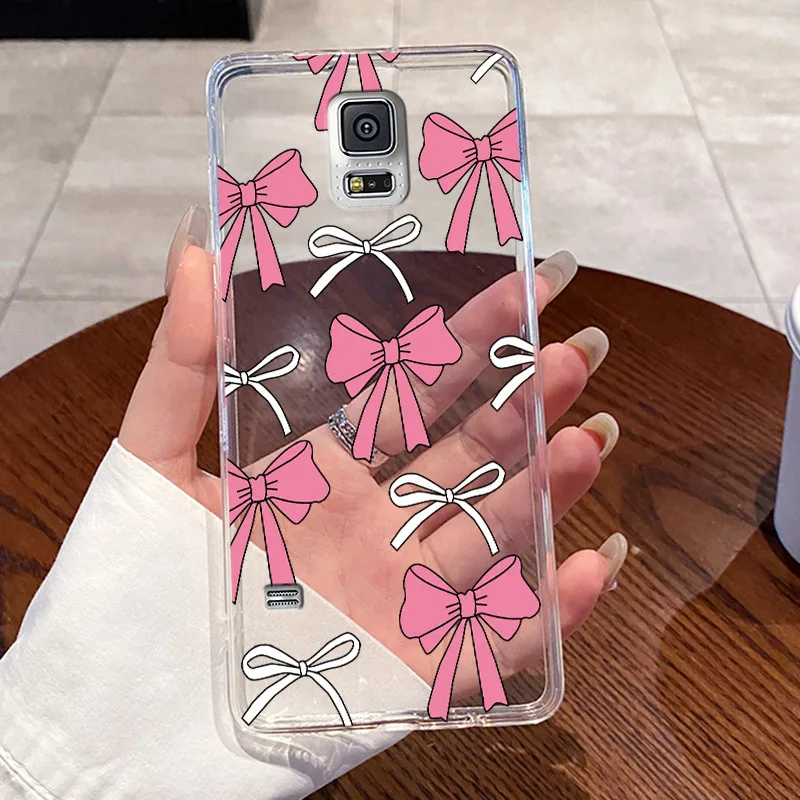 Para Samsung Galaxy S5 i9600 funda transparente de lujo lindo conejo de amor divertido TPU funda de teléfono suave para Samsung S5 Neo SM-G900F contraportada - imagen 4