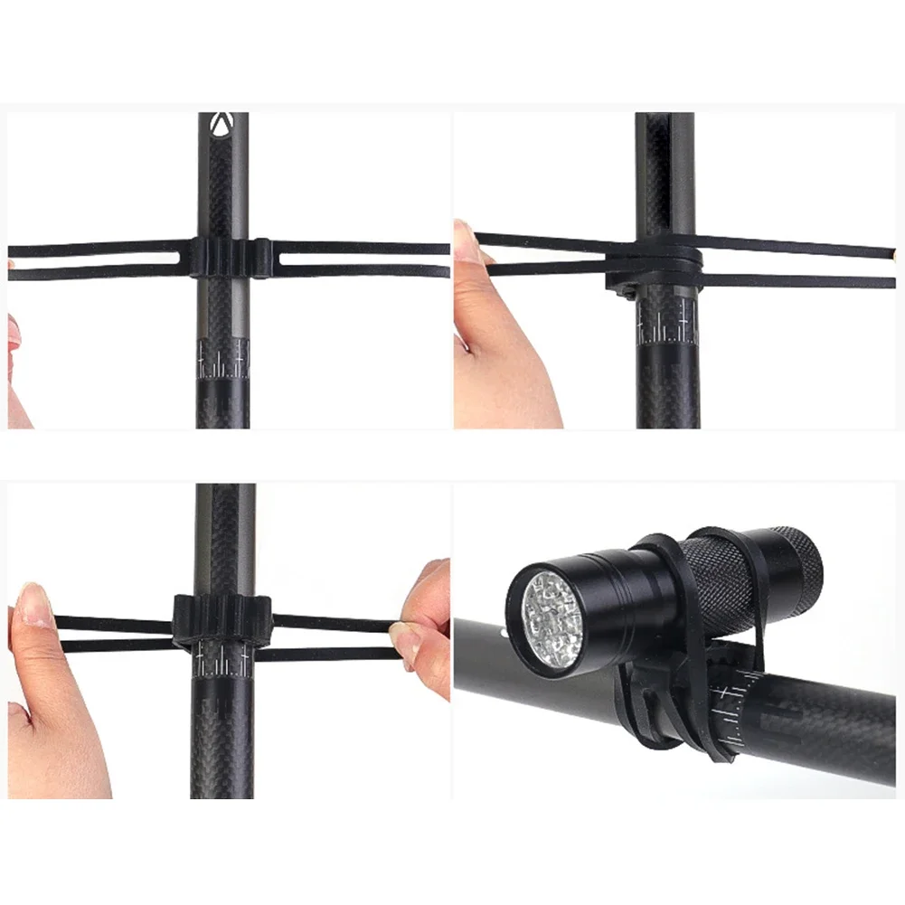 Bandas de montaje de silicona para bicicleta, correas de goma para luz de bicicleta, fijación de luz trasera, accesorios universales para bicicleta, 10 Uds. - imagen 4