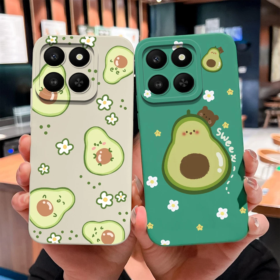 Para Honor X7d X9d X70 5G funda de teléfono flores de moda silicona líquida suave carcasa a prueba de golpes de alta calidad para Honor X 7D contraportada - imagen 2