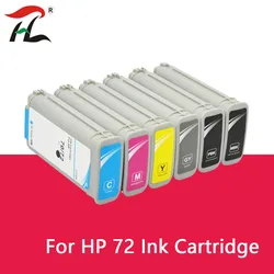 Cartuchos de tinta compatibles con 72 impresoras HP Designjet, T610, T770, T795, T1100, T1120, T1200, T1300, T2300, HP72