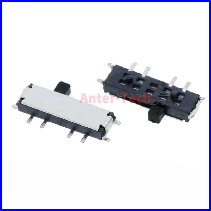 10 Uds MSK-13C01 interruptor deslizante miniatura 8 pines 1P3T SP3T ON-ON-ON ángulo recto SMT/SMD PCB 1,50mm de altura - imagen 2