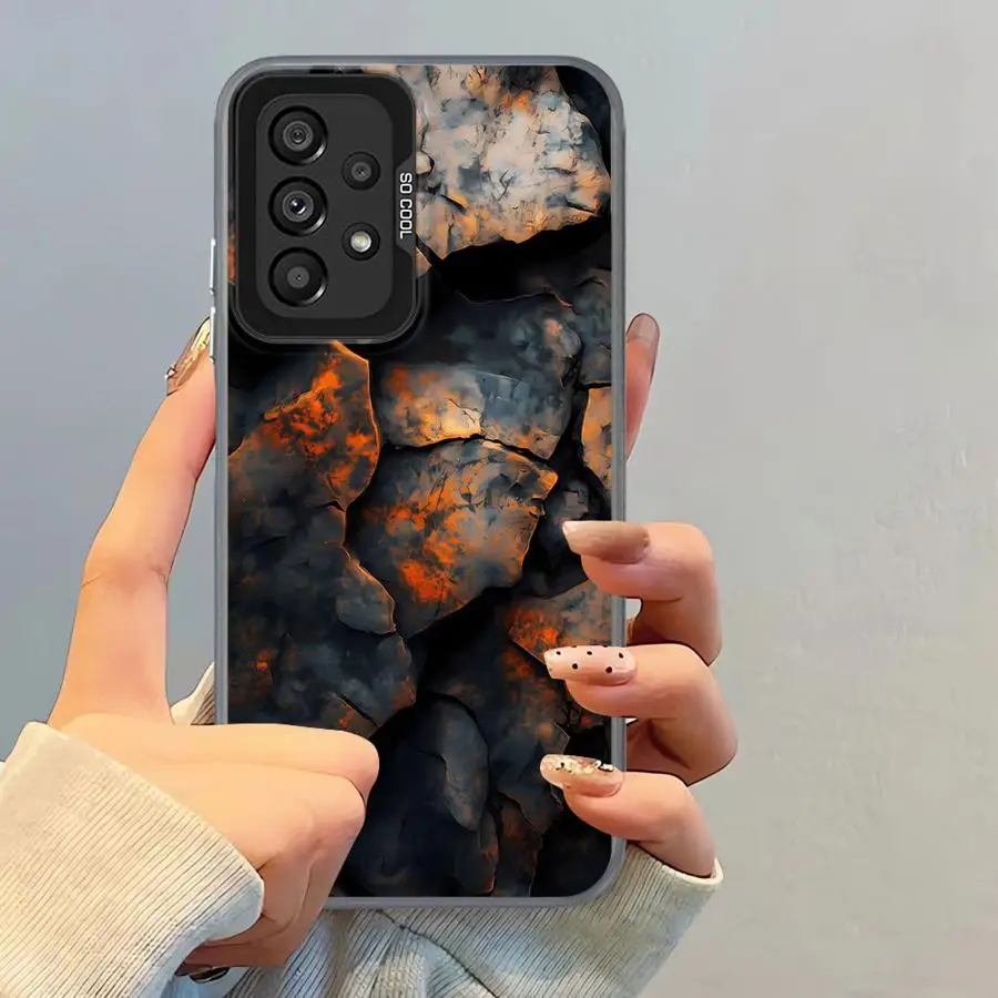 Funda de teléfono suave para Samsung Galaxy A32 A12 A15 A22 A24 A13 A25 A23 A16 A34 A14 diseño Retro oxidado - imagen 3