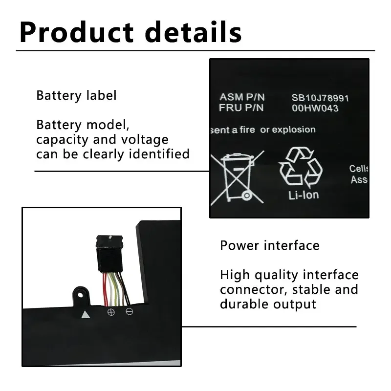 00HW043 Reemplazo al por mayor para Lenovo ThinkPad Yoga 11E 3.a generación 11E Chromebook Series Notebook SB10J78991 SB10J78992 - imagen 3