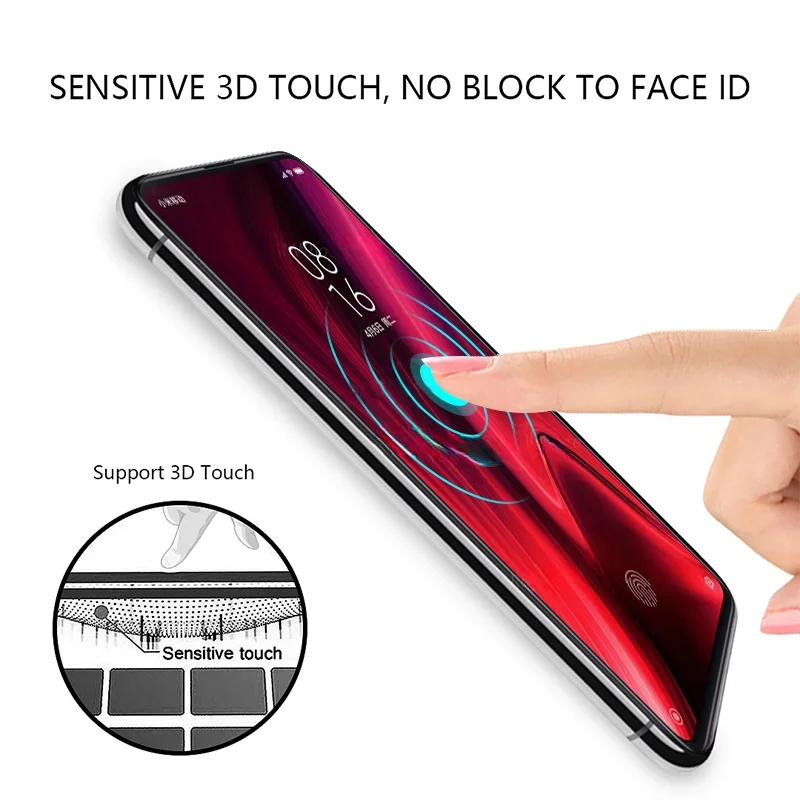 2 uds 9D pegamento completo vidrio templado para Xiaomi Mi 9T 10T 11T Pro Protector de pantalla para Xiaomi 9 SE 11i 11 Lite 10 T vidrio templado - imagen 5