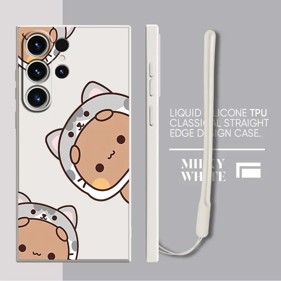Funda de teléfono Bubu bonita de dibujos animados para Samsung Galaxy S25 Edge S23 Note 20 10 Ultra S21 Plus S22 Ultra S24 FE S20 funda suave - imagen 4