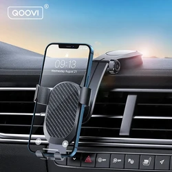 QOOVI Soporte Coche Móvil – Gravedad Universal iPhone Samsung Xiaomi
