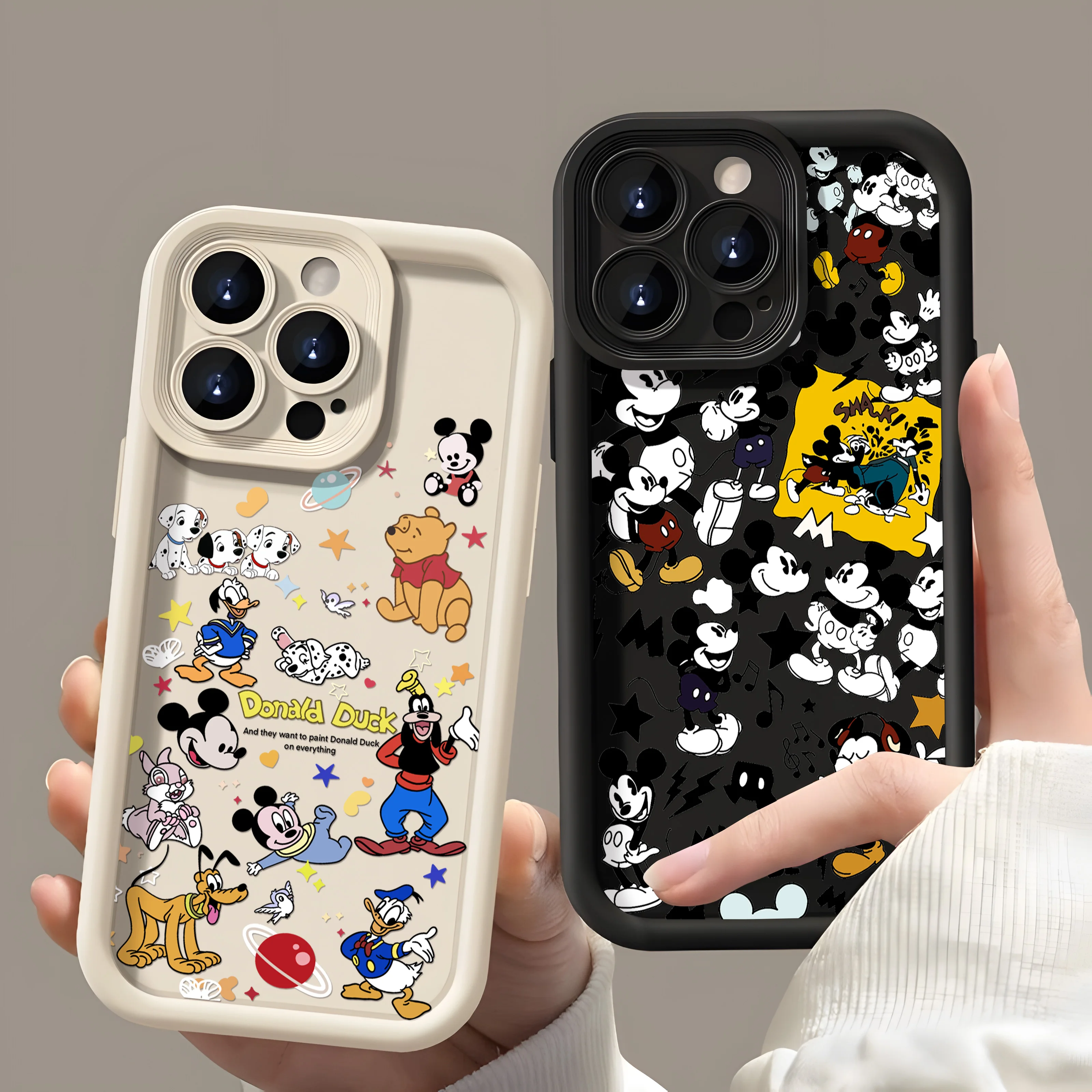 Retro Disneies Mickey nueva funda de teléfono para Vivo V40 V30 V30e V29e V29 V27 V27e V25 V20 V21 X100 X90 X80 X70 S1 Pro 4G 5G
