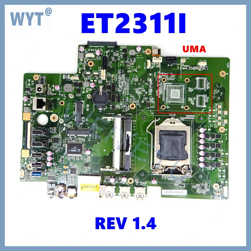 ET2311I UMA or DIS REV 1.4 Mainboard For ASUS ET2311I ET2311 Motherboard 100% Tested Working Well - imagen 4