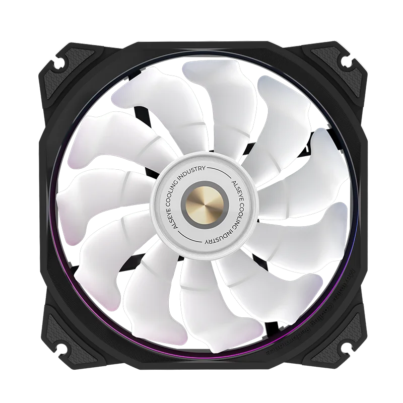 ALSEYE-ventilador de caja de PC MAX M120-P, ARGB 5V, 3 pines, hoja de reserva, rodamiento FDB, ventilador PWM silencioso, disipador térmico Aura Sync, 120mm - imagen 5