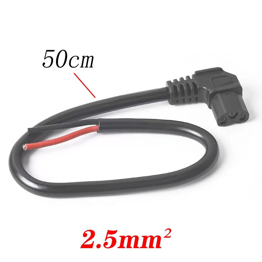Conector de batería de litio para bicicleta eléctrica, toma de carga de alta potencia, enchufe hembra de 3 pines para vehículo eléctrico con cable de alimentación de 2,5 mm2 - imagen 4