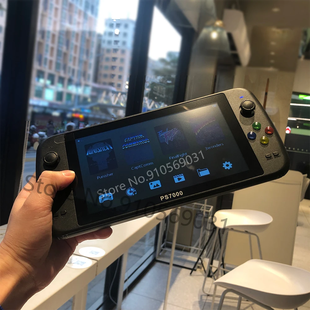 Consola de videojuegos portátil Retro HD de 7 pulgadas PS7000, más de 6000 juegos, consola de reproductor de juegos portátil para PS1 - imagen 5