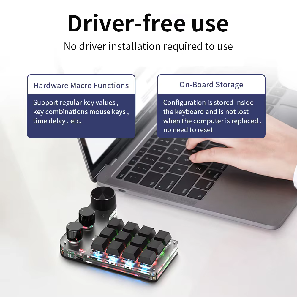 Macropad 12 Teclas RGB – Bluetooth Hotswap Gaming - imagen 2