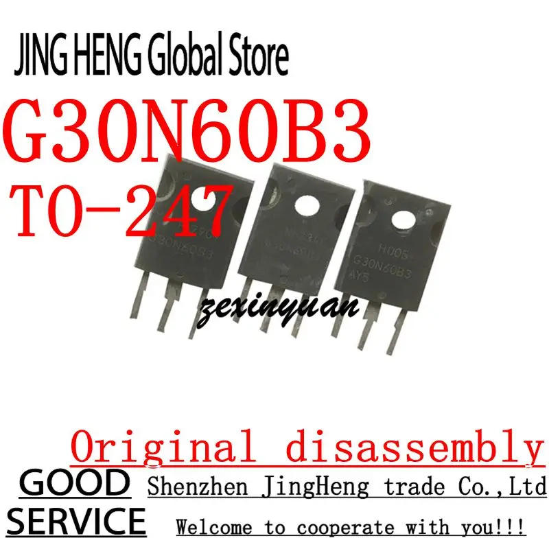 10 Uds G30N60B3 TO-247 desmontaje Original