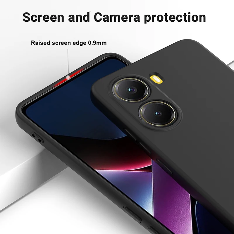 Para Xiaomi POCO X7 Pro, funda Redmi Turbo 4 ELVEV, bonita funda protectora de silicona líquida de buena calidad para teléfono con capa de terciopelo - imagen 2