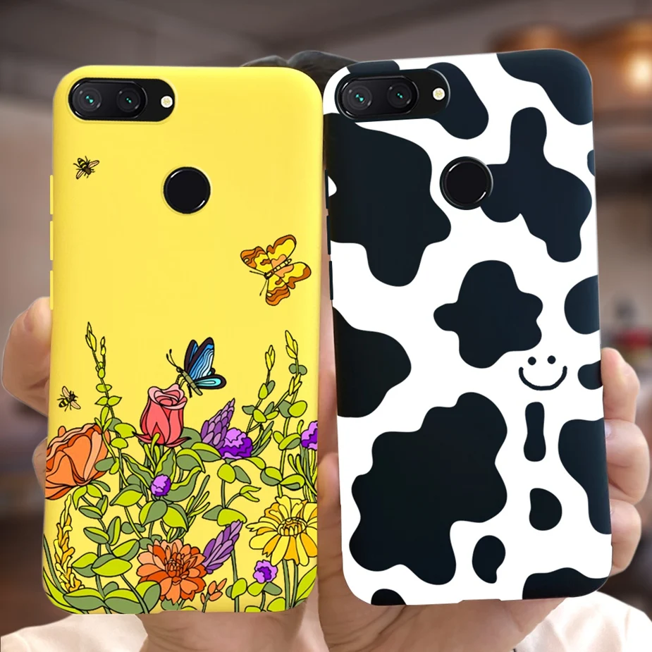 Funda de silicona blanda para teléfono Xiaomi Mi 8 Lite, carcasa bonita pintada con caramelo, Mi8Lite