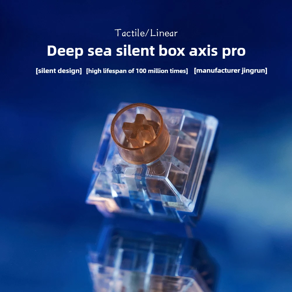 Caja de eje de teclado mecánico, eje de ballena silencioso PRO, párrafo silencioso, interruptor de teclado mecánico, intercambio en caliente, bricolaje