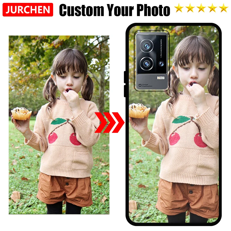 JURCHEN foto personalizada TPU funda para Vivo Y35 Y22 Y22S Y54S Y100 Y77 Y77E Y33 Y33T Y52 Y52S Y53S Y51A Y31S Y72 Y76 Y76S 5G cubierta