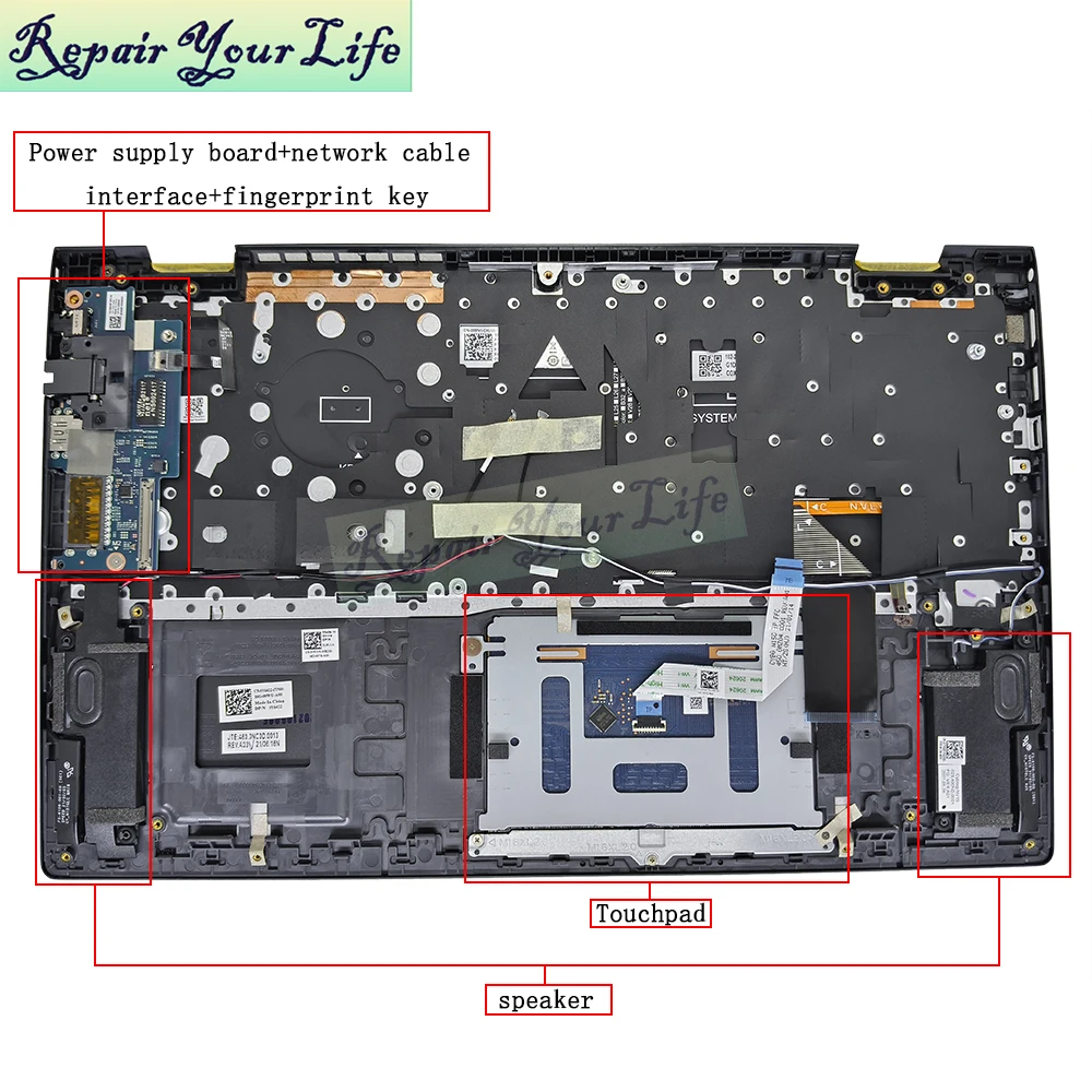 Touchpad Clickpad con Cable para Dell Inspiron 5501 5502 5505 5508 5509 7500 7501 7506 0JTTWY 0F8VYM JTTWY módulo de piezas de ordenador portátil - imagen 5