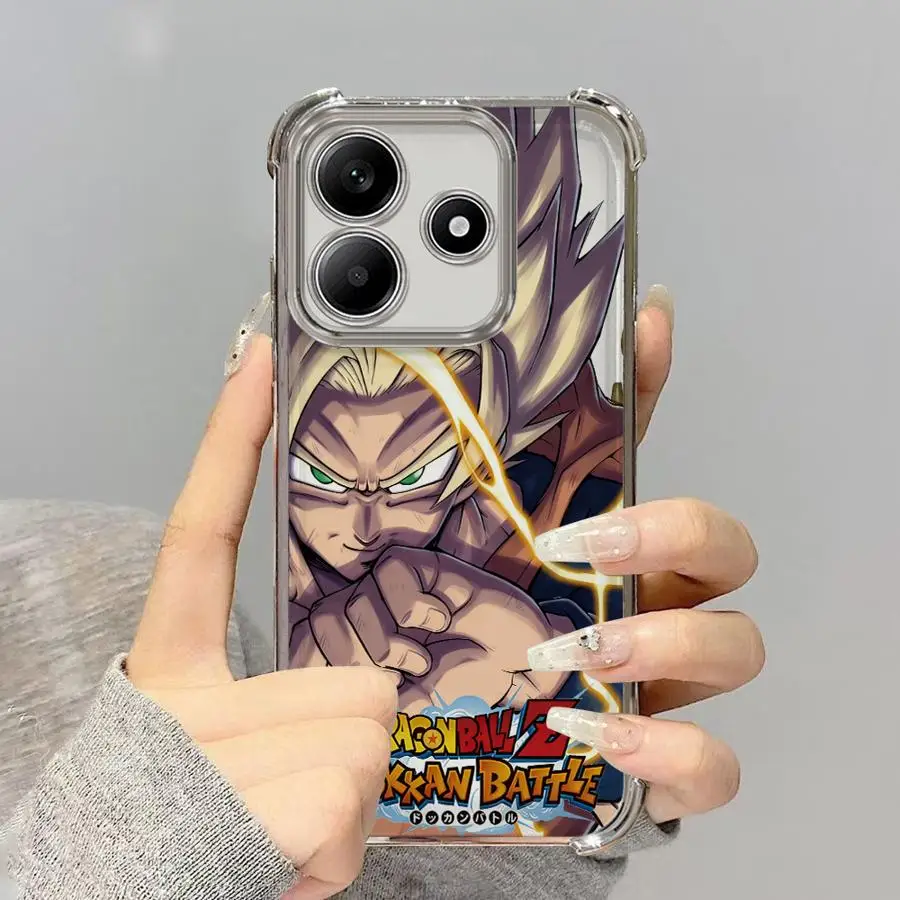 Funda de teléfono suave para Xiaomi Redmi A3X K80 5G A3 13C A5 K80 Pro 14C Dragon Ball Cool Vegetas Goku - imagen 5