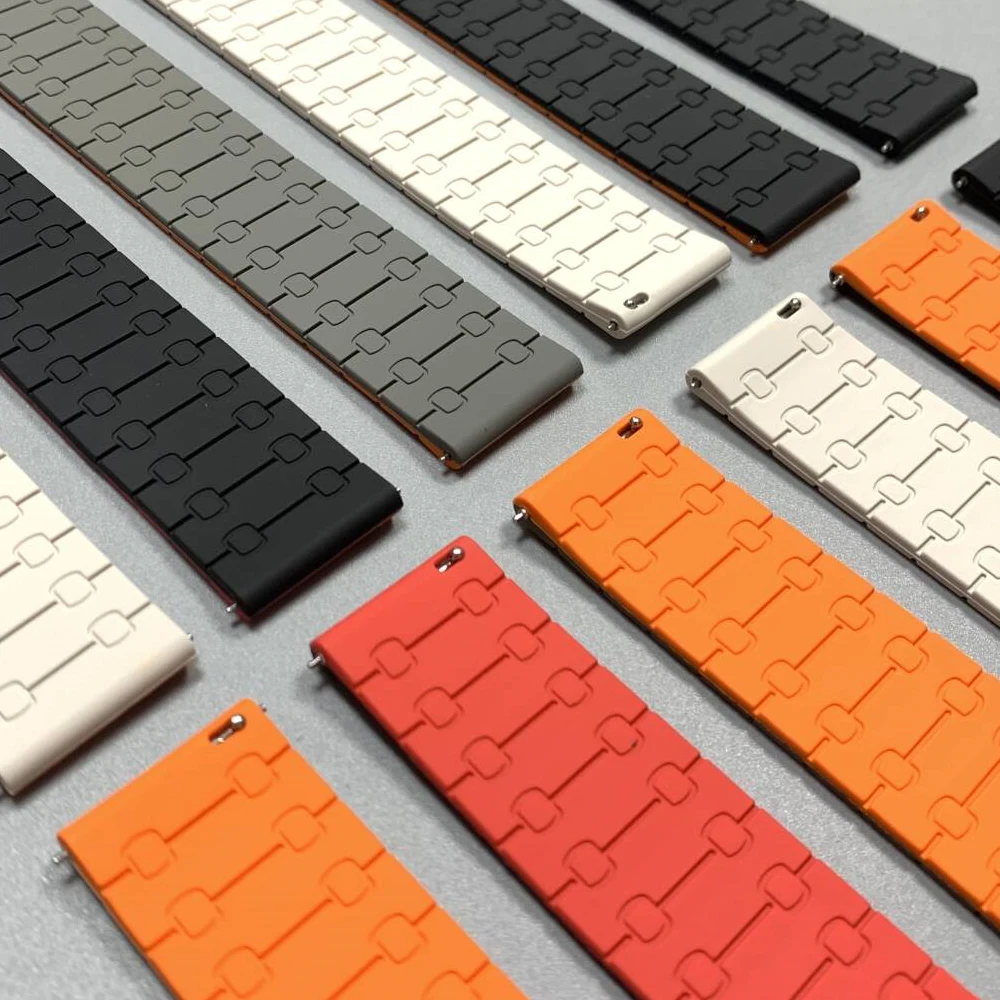 Muñequeras magnéticas de silicona de 22mm para Samsung Galaxy Watch 46mm/Watch3 45mm/Gear S3 Classic Frontier, accesorios de pulsera - imagen 4