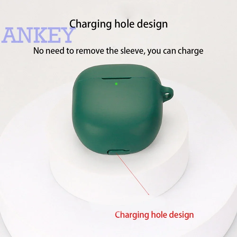 Funda de silicona para auriculares Bose QuietComfort Ultra, soporte para auriculares QC3 QC con gancho, Protector de auriculares inalámbrico - imagen 5