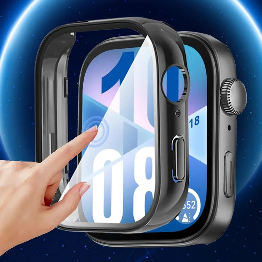 Funda de cristal + bucle de nailon de campo para Huawei Watch Fit 4 4Pro, pulsera deportiva para Huawei Watch Fit 3, funda protectora de pantalla - imagen 4