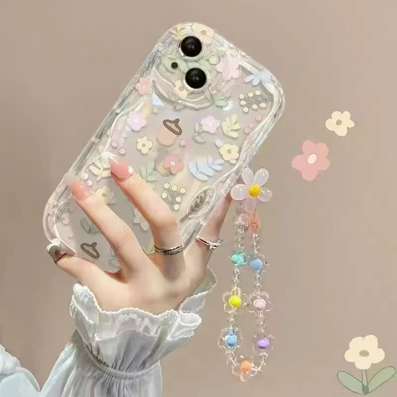 Funda con flor de mariposa para Huawei P30 P40 Lite Nova Y7A 13 7i 9 11 7 12 10 SE Y70 Y90 Pura 70 Pro 5T Y9S Y9 Prime cubierta de cadena - imagen 4