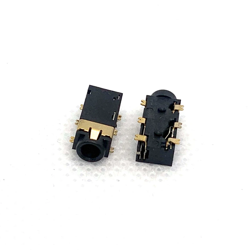 Conector de Audio SMT de 6 pines para auriculares, accesorio Chapado en plata, unids/lote, 100mm, 2,5 PJ-242, PJ242 RoHS 2,0 - imagen 3