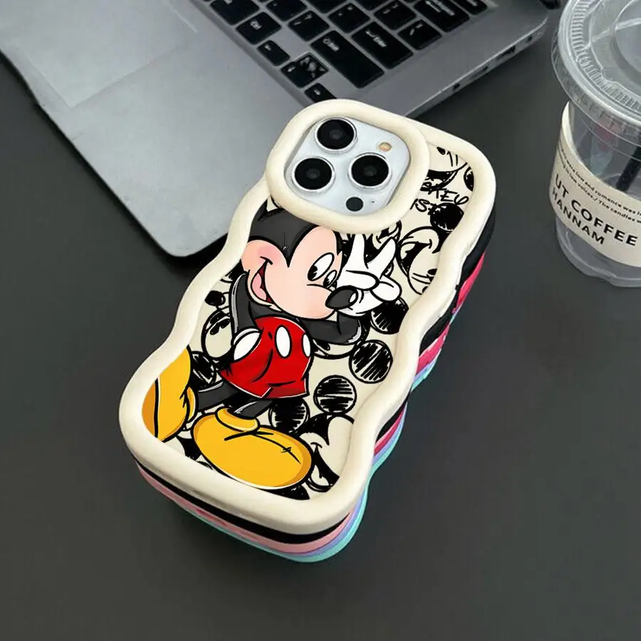 Funda divertida de Mickey Mouse de Disney para Xiaomi Redmi Note 9s 9 10 11 12 Pro 10Lite 8 10s 14 13 14 Pro Plus, funda suave - imagen 2