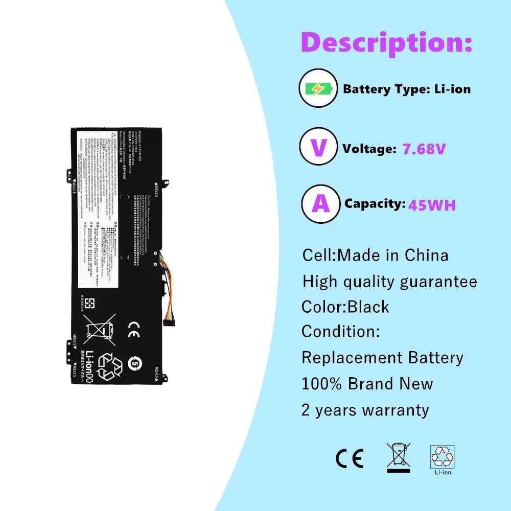 L17C4PB0 batería del ordenador portátil para Lenovo IdeaPad Yoga Air 14ARR 14IKBR 15ARR 15IKBR 530S-14ARR Flex 6-14IKB 6-14ARR L17M4PB0 - imagen 3