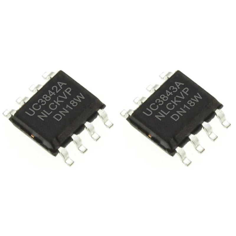 10 Uds UC3842 UC3843 SOP-8 UC3842A UC3842A 3842A 3843A controlador de interruptor SMD Chip de potencia IC - imagen 4