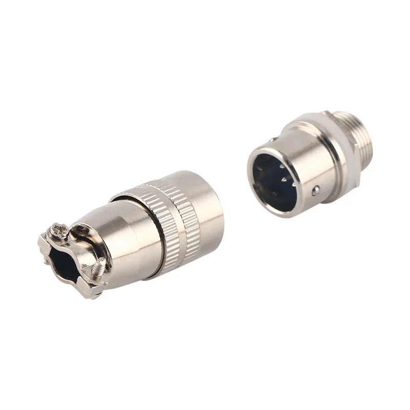 Conector de aviación XS12, conector rápido circular push-pull, 2/3/4/5/6/7PIN, contacto chapado en oro, enchufe macho y hembra - imagen 5