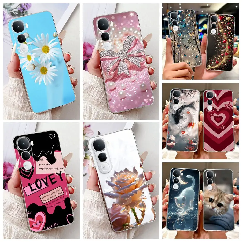 Para Vivo Y400 Pro 5G funda nueva moda cubierta pintada funda de teléfono de silicona suave para Vivo Y400 5G V2506 Y 400 Pro VivoY400 4G Fundas