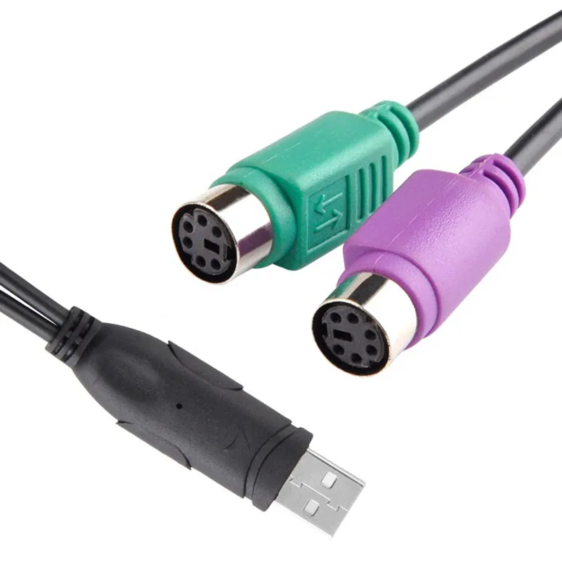 Cable de extensión USB macho a 6 pines PS2 para PS/2 hembra, adaptador divisor Y, Cable de conversión de conector para teclado, ratón y escáner - imagen 4