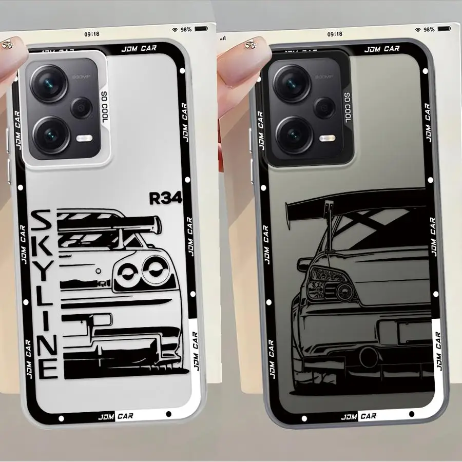 Funda japonesa Drift Car para Xiaomi Mi 12T Pro 11 Lite 13T, funda trasera para teléfono - imagen 2