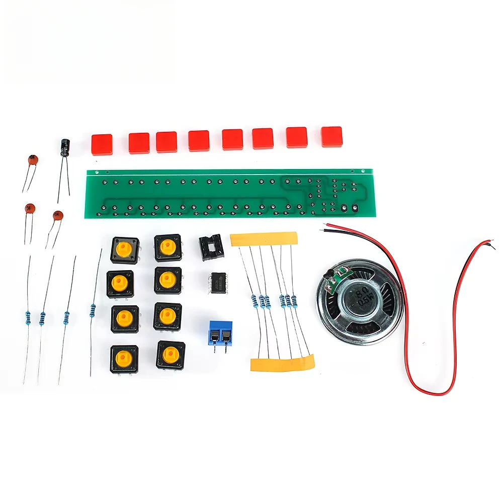 Kit de Piano eléctrico DIY NE555, módulo de órgano electrónico DIY, Kits de aprendizaje de práctica de soldadura electrónica